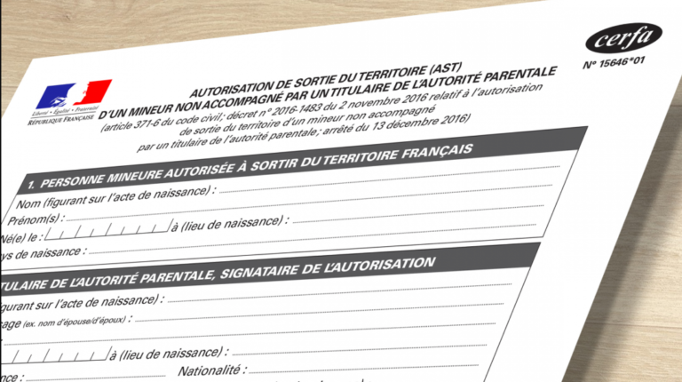 autorisation de sortie de territoire